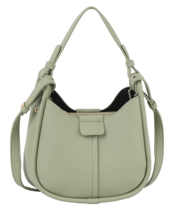 Pebble 2-way Satchel Crossbody Bag GL-0178-M SAGE
